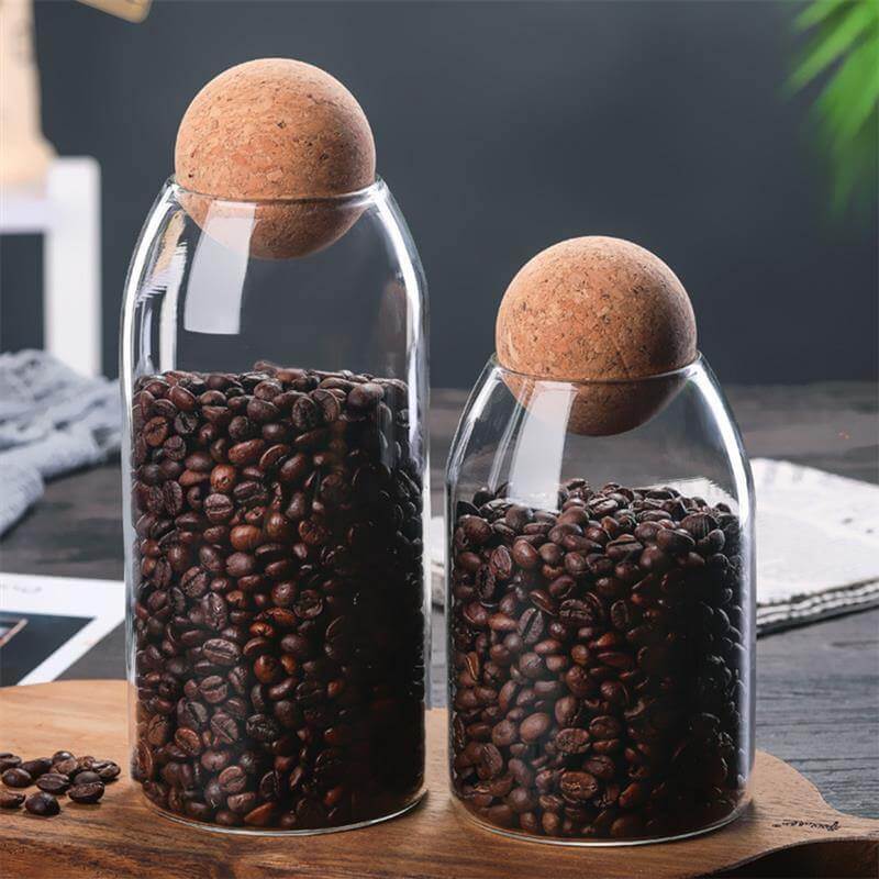 Creative Glass Cork Storage Jar - Image 2