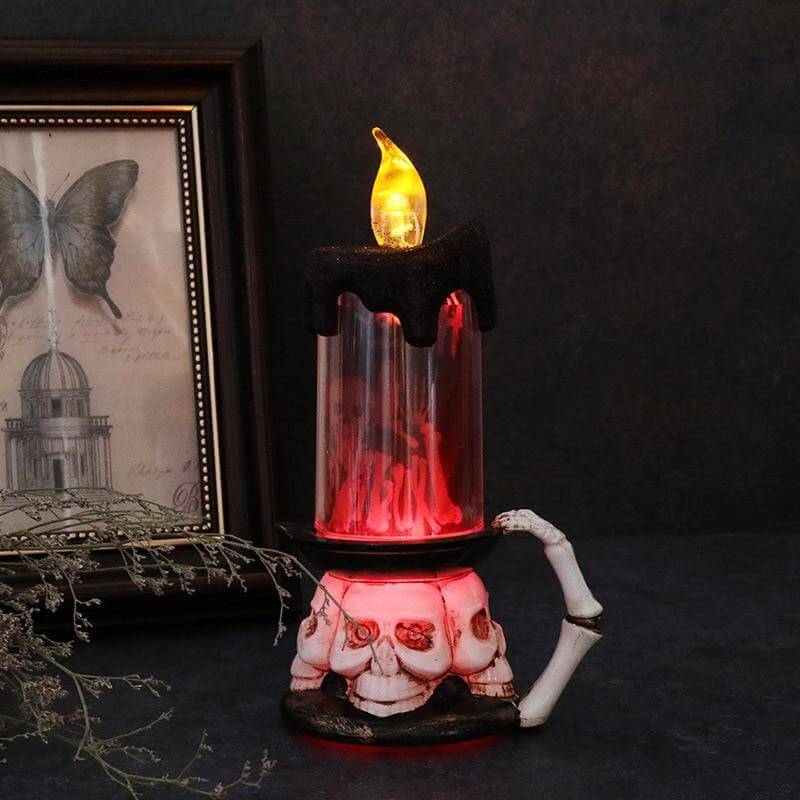3D Pumpkin Skeleton Halloween Candle Lights - Image 3
