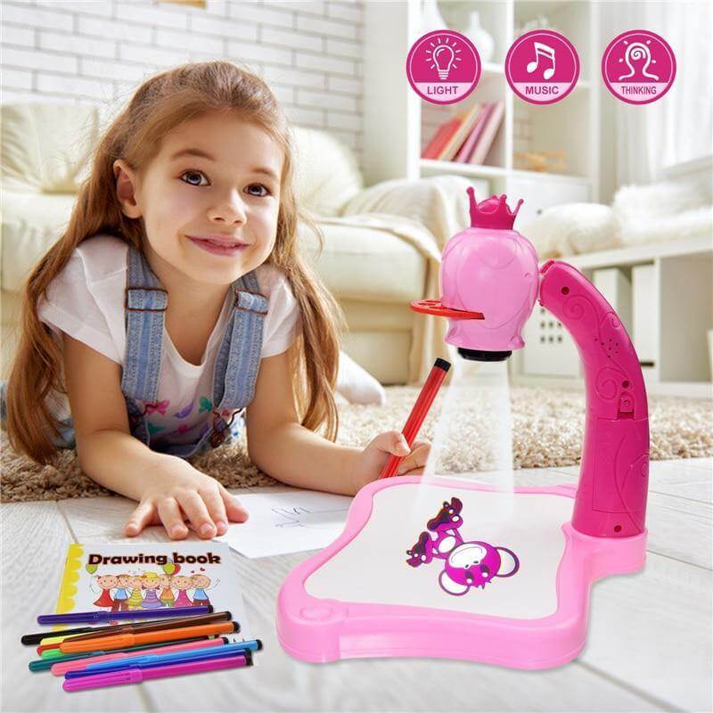Educational Kids Art Drawing Projector Table - Image 2
