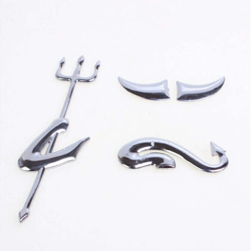 3D Funny Little Devil Demon Horns Sticker for Cars - Image 3