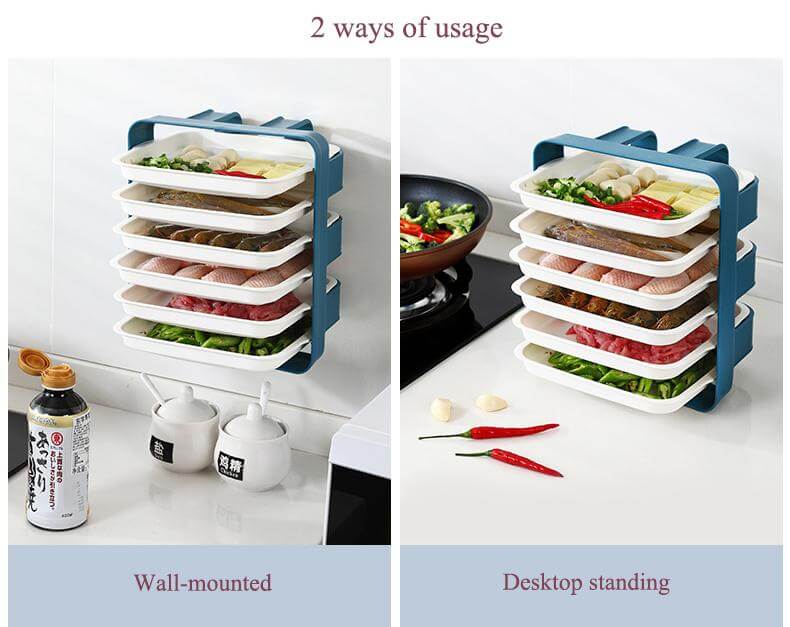 Wall-Mounted Space Saving Kitchen Organizer - Image 3