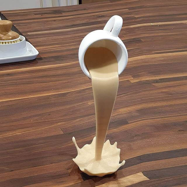 Floating Spilling Coffee Cup Decor - Image 3