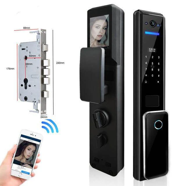 Led Screen Fingerprint Secure Digital Door Lock - Image 2