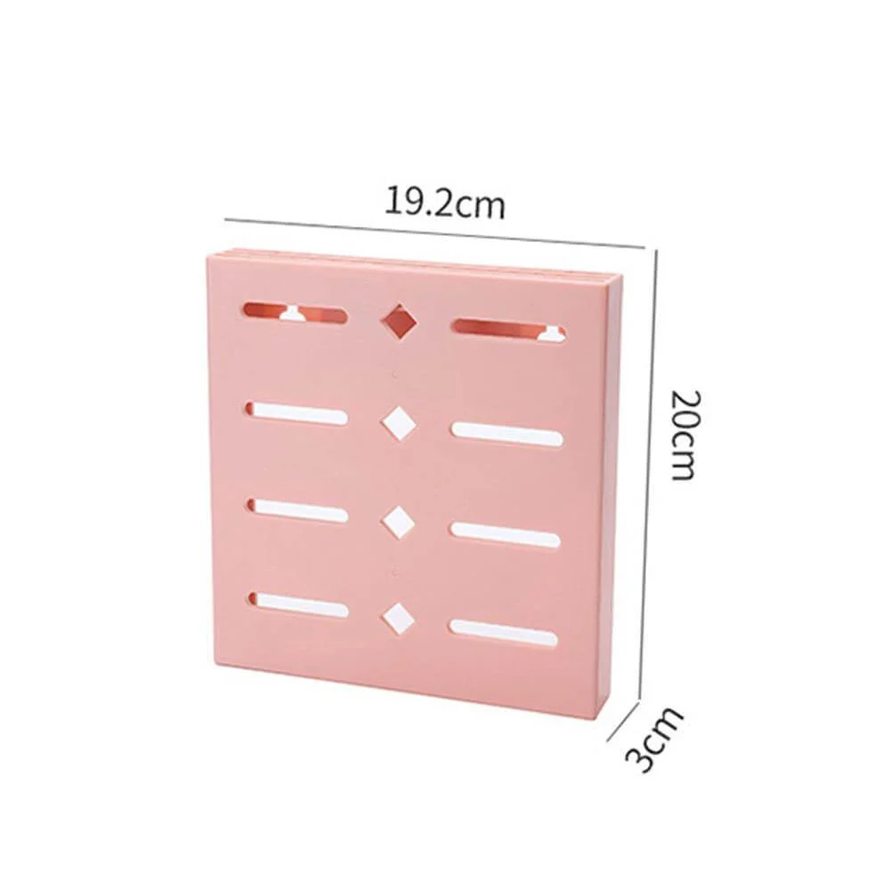 2PCS Square Pastel Mavi Wall-Mounted Knife Organizer - Image 2