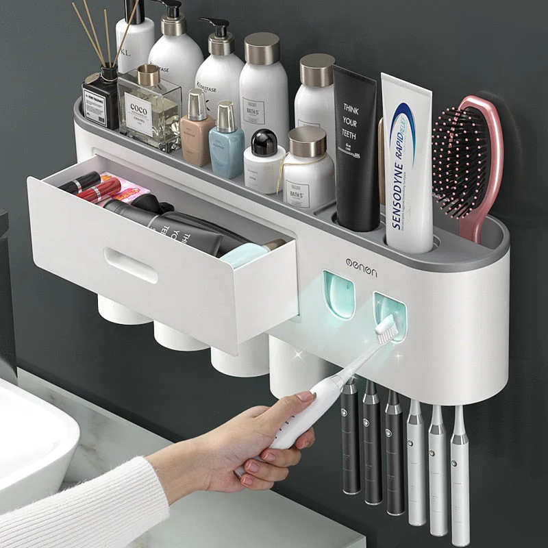 Automatic Toothpaste Squeezer Bathroom Storage Rack - Image 1