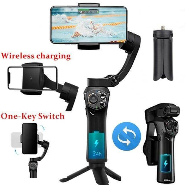 Atom Foldable Wireless Charging Smart Phone Stabilizer - Image 2