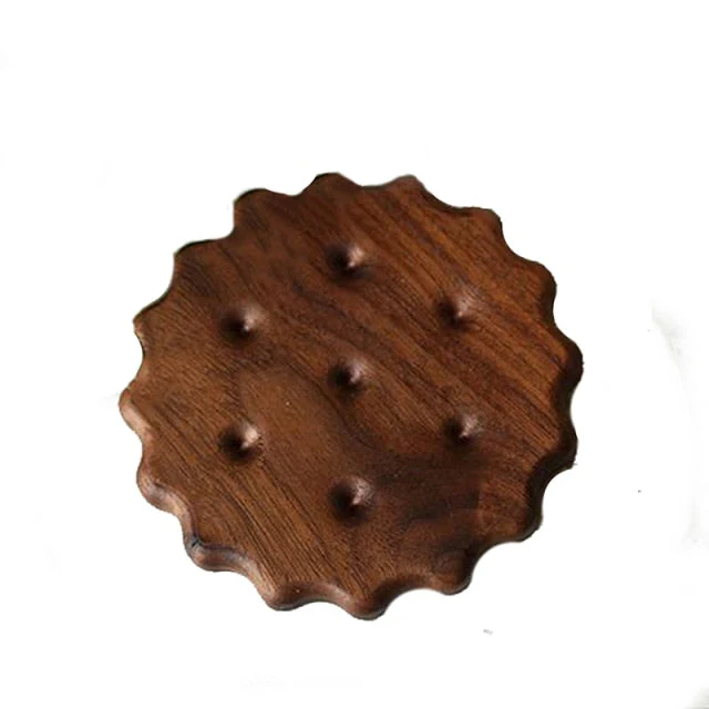 Biscuit Shape Wooden Coaster Placemat - Image 2
