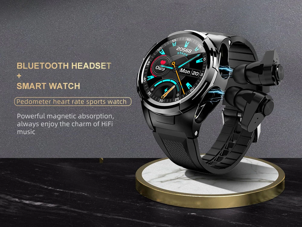 Touch Screen Earphones Sport Smartwatch - Image 2