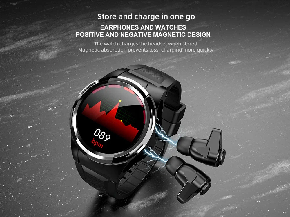Touch Screen Earphones Sport Smartwatch - Image 3