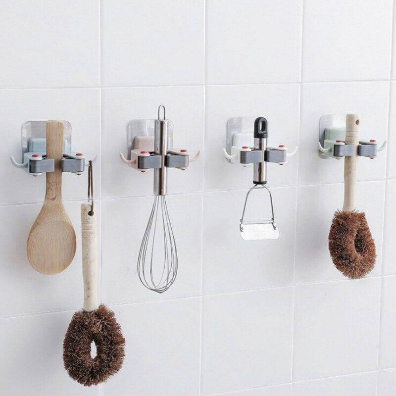 No-Drill Wall Mounted Mop/Broom Hanger - Image 3