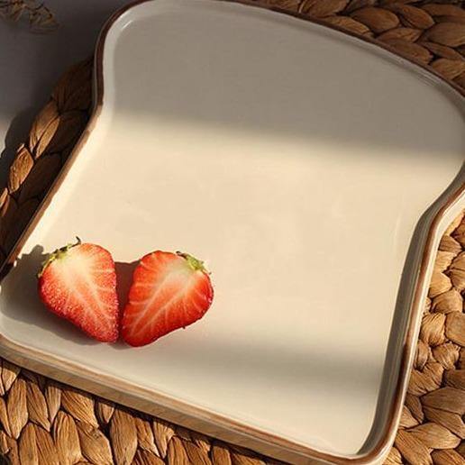 Ceramic Toast Breakfast Plate - Image 2