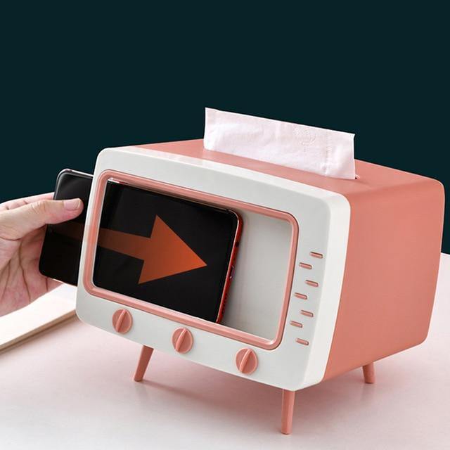 2in1 Creative Tissue Box with Mobile Phone Holder - Image 2