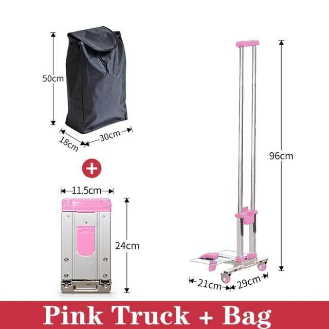 Portable Foldable Push Hand Cart - Image 3