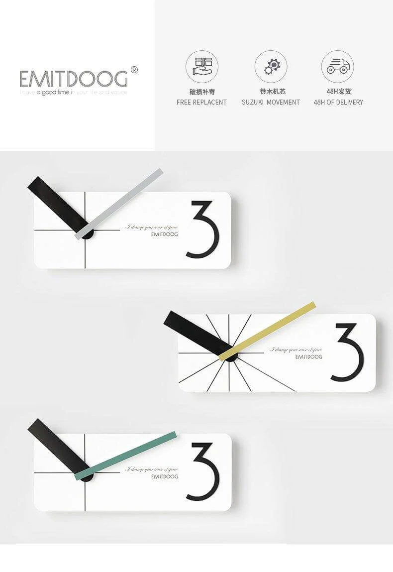 Novelty Creative Silent Art Wall Clock - Image 2