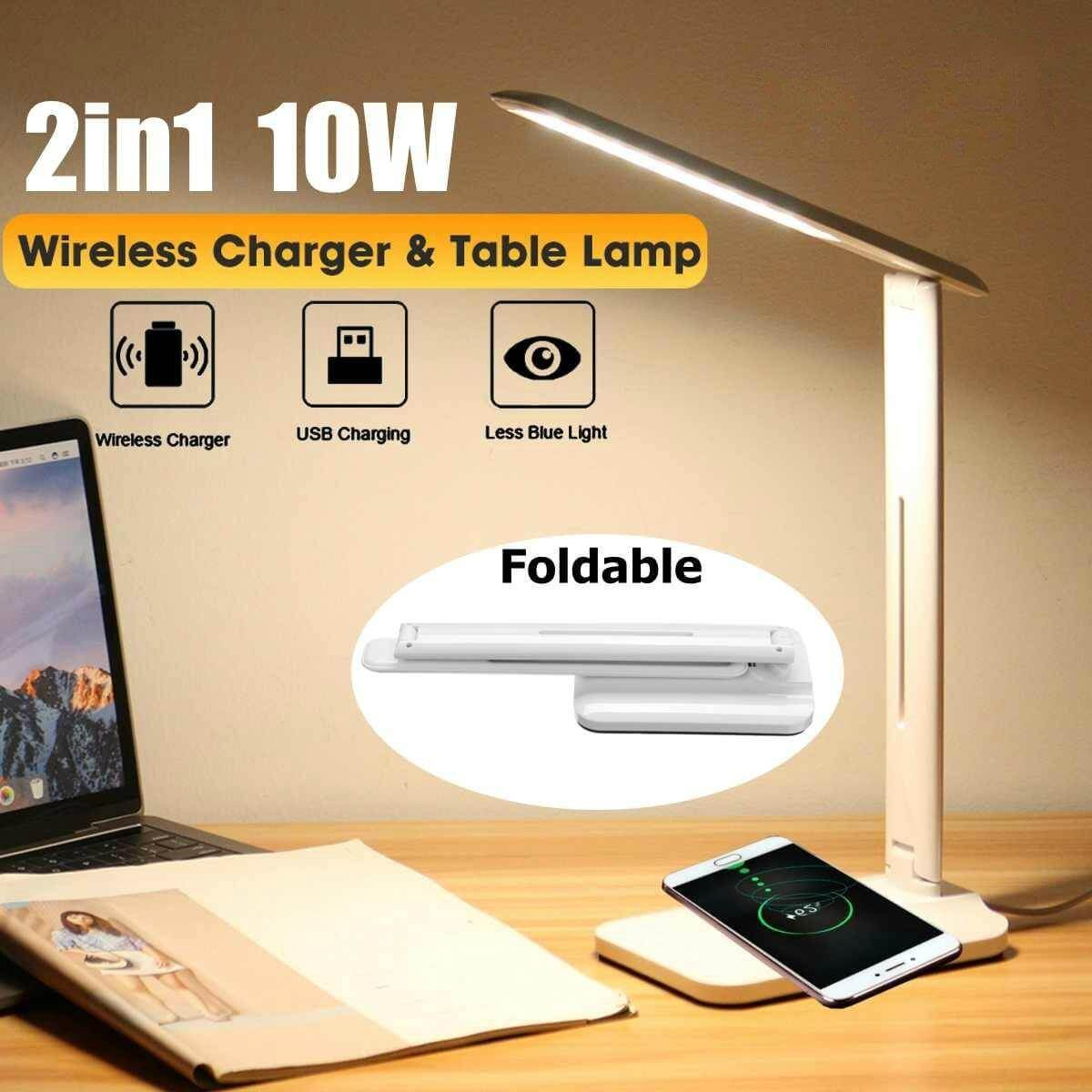 2in1 Multifunctional Fast Wireless Charging LED Table Lamp - Image 2