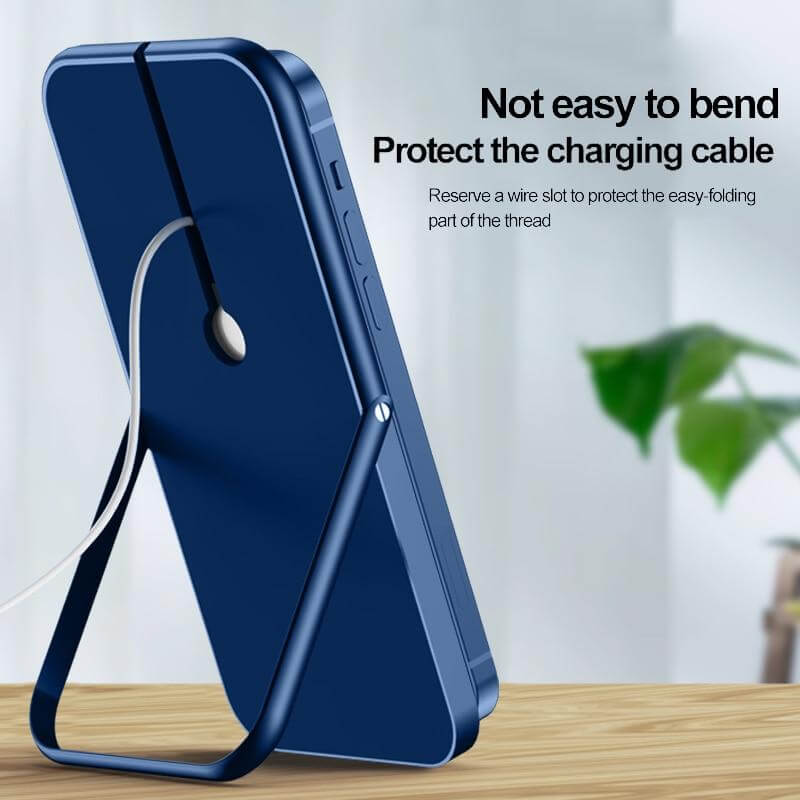 Foldable Slim Magnetic Wireless Charger Stand For iPhone 12 - Image 3