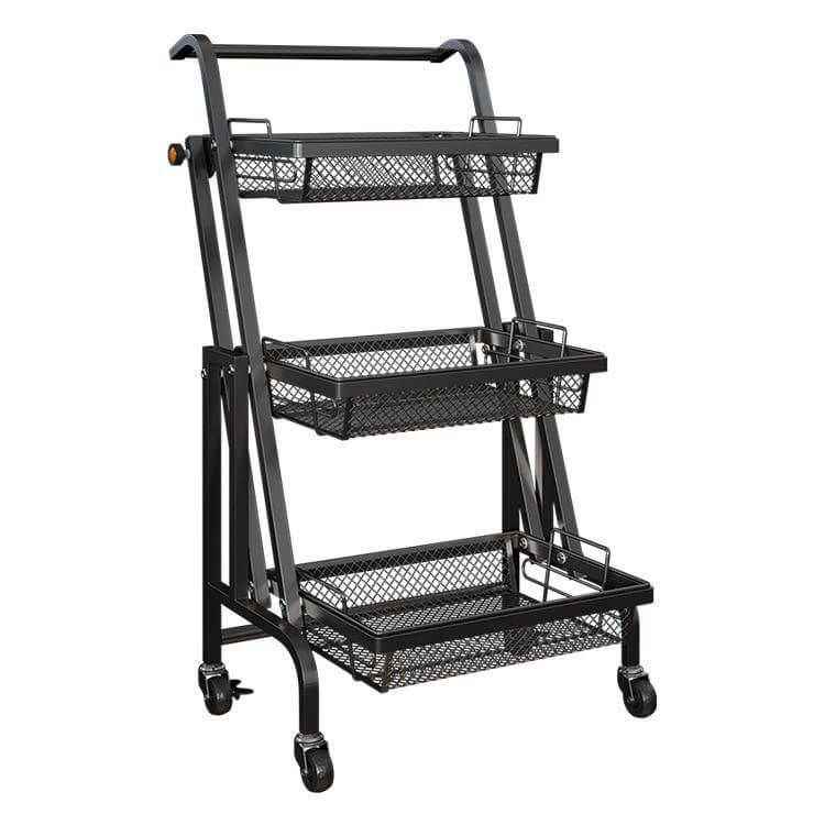 Parallel Folding Multifunction Kitchen Storage Rack - Image 2