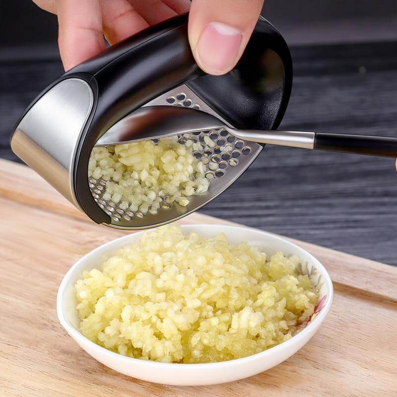 Stainless Steel Manual Garlic Press Tool - Image 2