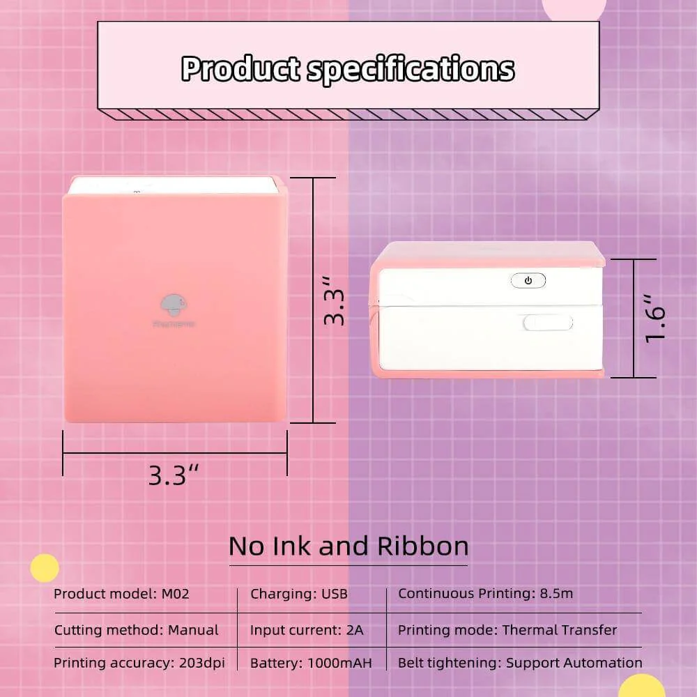Wireless Pocket Size Label Photo Printer - Image 2