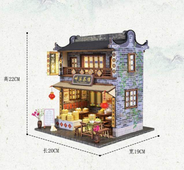 DIY Unique Wooden Style Oriental Hand-assembled House - Image 2