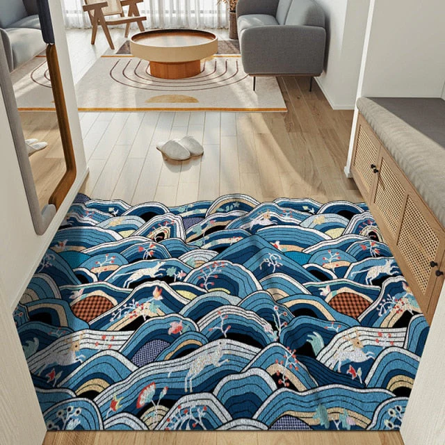 Wavy Creative Home Entrance Carpet - Image 3