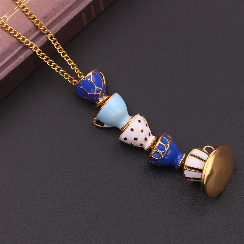 Creative Teacup Necklace - Image 2