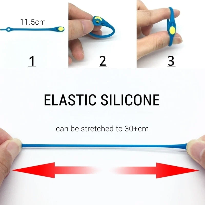 No-Tie Silicone Elastic Shoelaces - Image 3