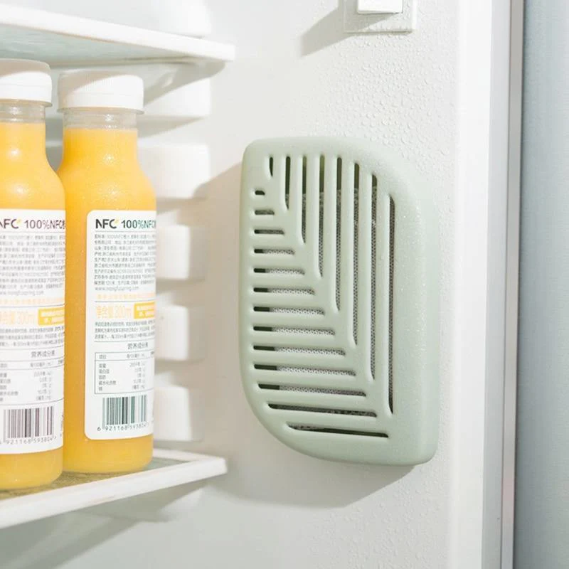 Green Leaf Shaped Fridge Refrigerator Air Fresh Box - Image 1