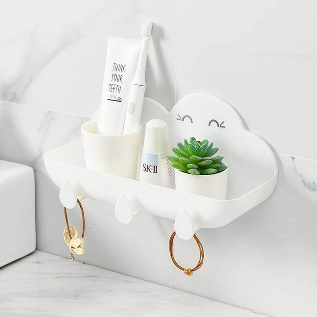 Cloud Cosmetic Bathroom Punch-Free Storage Organizer - Image 2