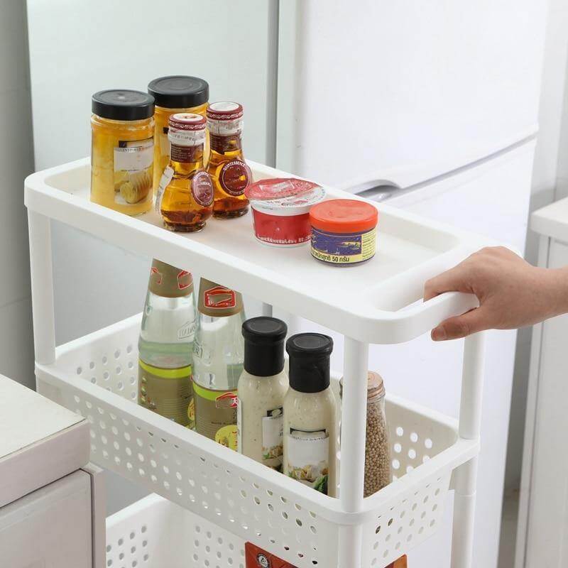 Space-Saving Movable Slim Kitchen Storage Rack - Image 2