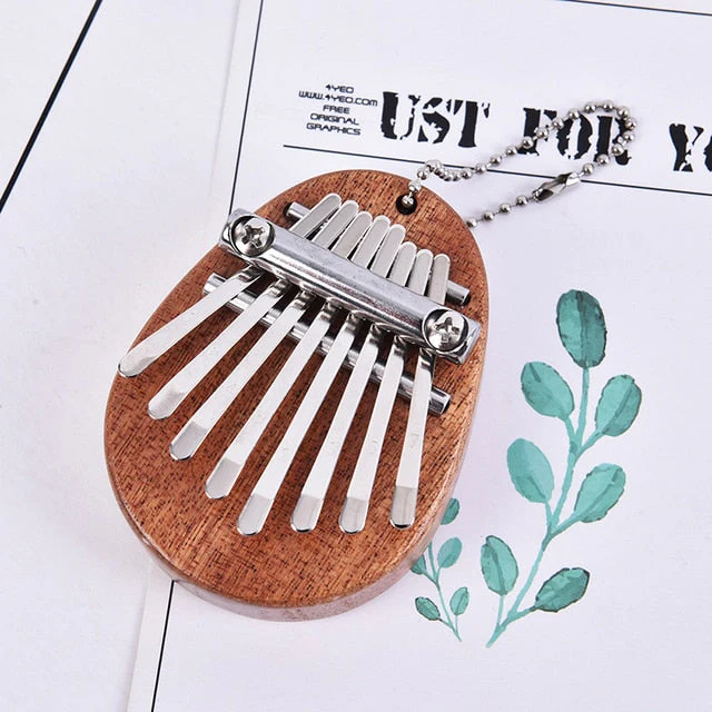 Wooden Mini 8 Keys Pocket Kalimba - Image 2