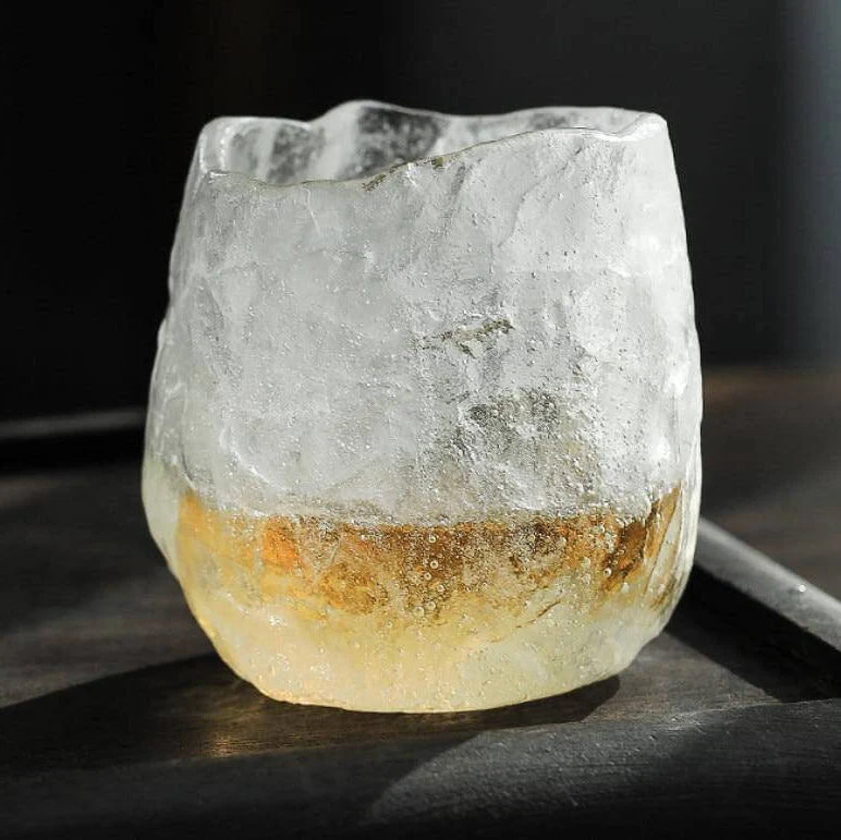 Ice Glaze Handmade Japanese Tea Cup - Image 3