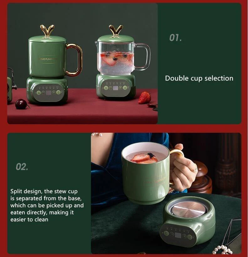 Elegant Mini Electric Ceramic Kettle - Image 2