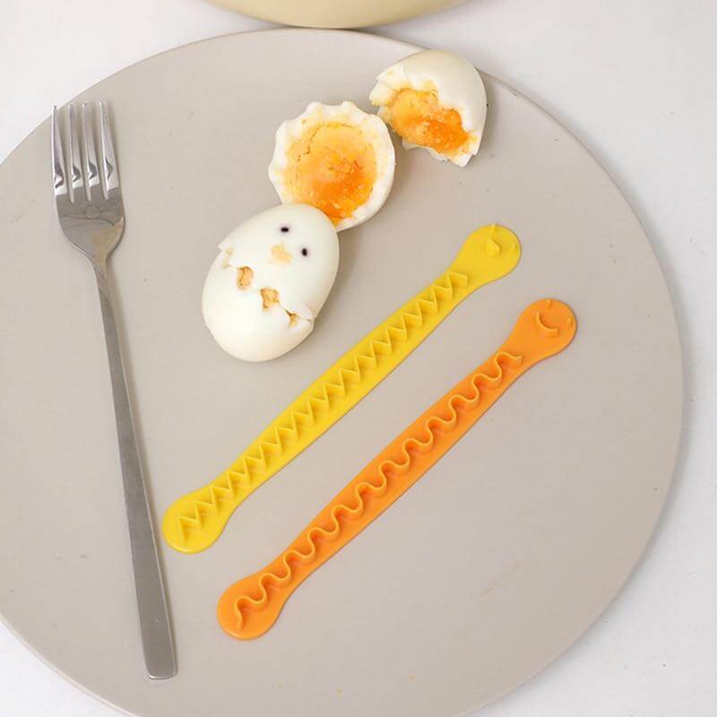 6pcs Smiley Face Cute Egg Cutter - Image 3