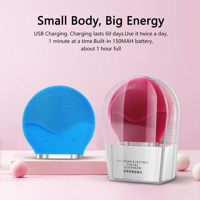Rechargeable Ultrasonic Facial Cleaner - Image 2
