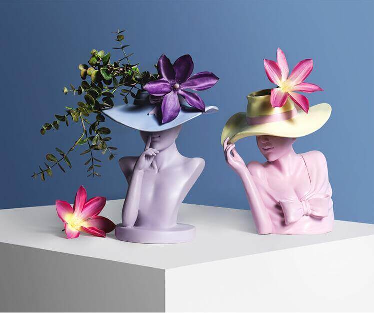 Pretty Woman Figure Flower Pot - Image 3