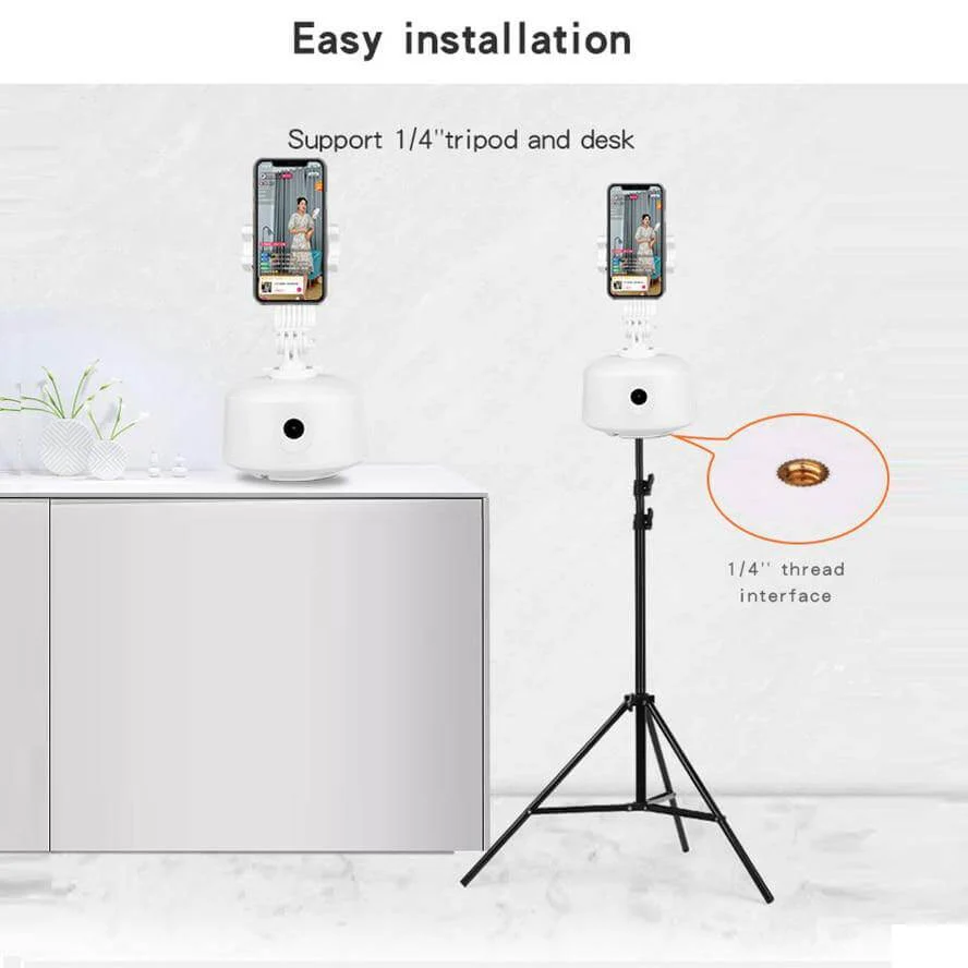 360 Rotation Face Tracking Smartphone Holder - Image 3