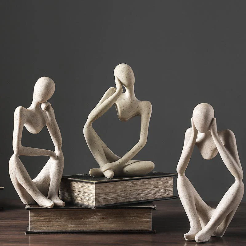 Nordic Abstract Unique Thinker Figurine Home Decor - Image 3