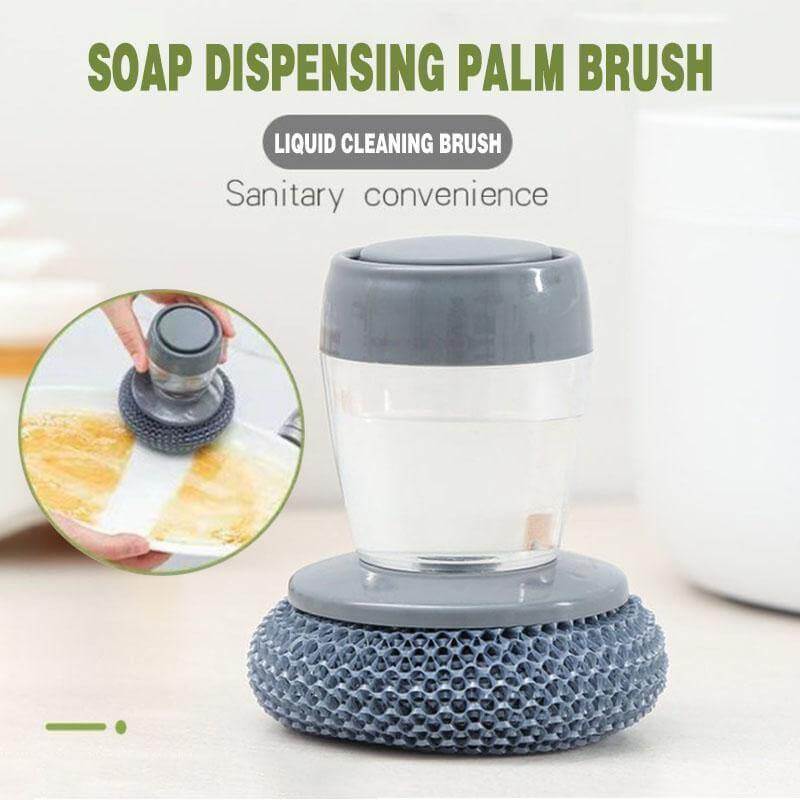 Palm Brush Kitchen Soap Washing Dispenser - Image 1