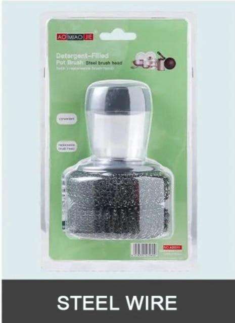 Palm Brush Kitchen Soap Washing Dispenser - Image 2