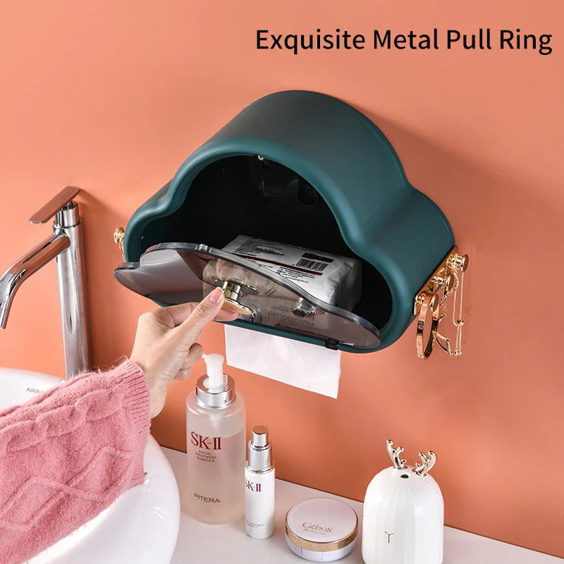 Punch-Free Wall Mounted Waterproof Toilet Paper Holder - Image 2