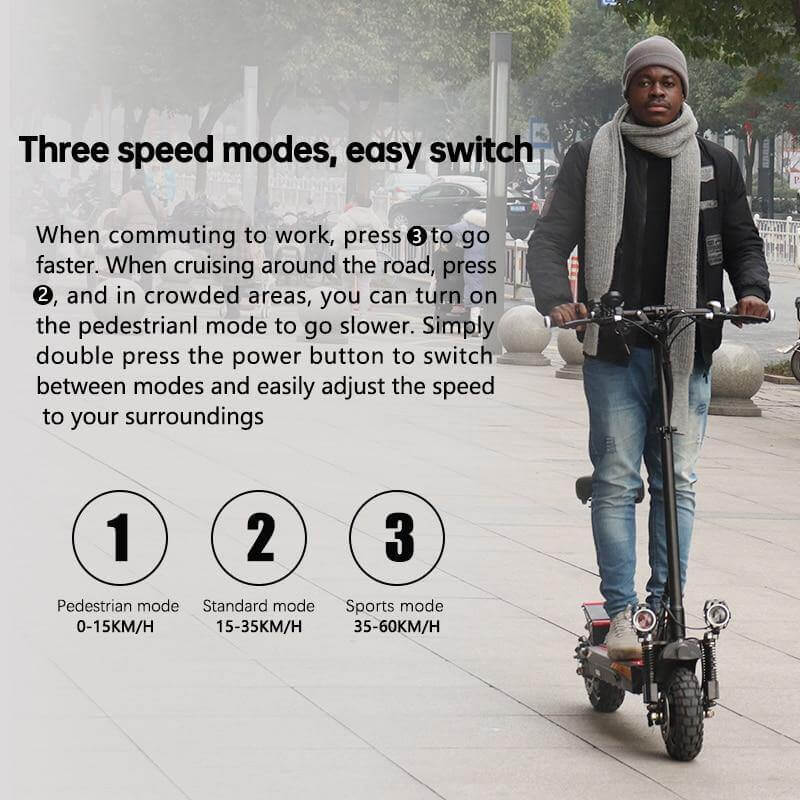 800W Dual Electric Motor Scooter with Seat - Image 2