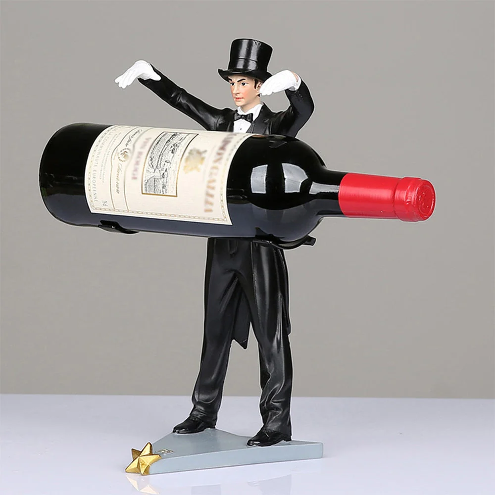 Creative Handmade Magician Wine Holder - Image 1