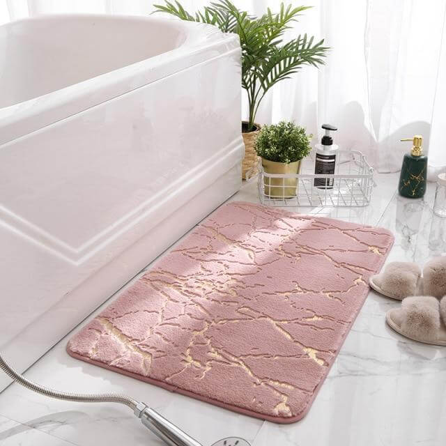 Soft Modern Non-Slip Soft Absorbent Bathroom Fluffy Mat - Image 3