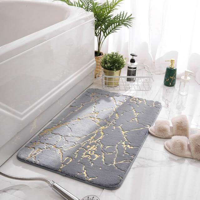 Soft Modern Non-Slip Soft Absorbent Bathroom Fluffy Mat - Image 2