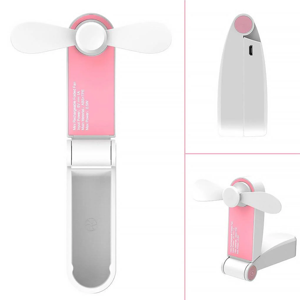 Rechargeable Portable Foldable Mini Fan - Image 3
