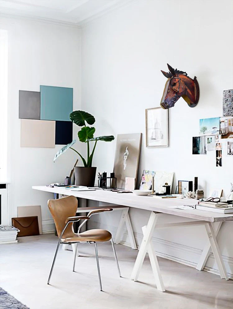 3D Wooden Craft Horse Hanging Wall Decor - Image 2