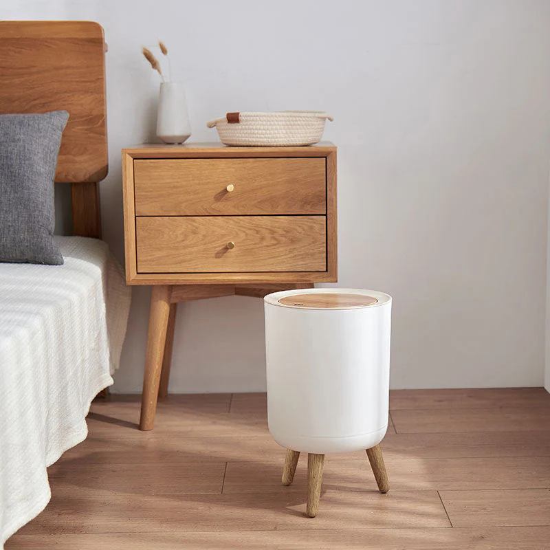 Nordic Style Elegant One Touch Trash Can - Image 3