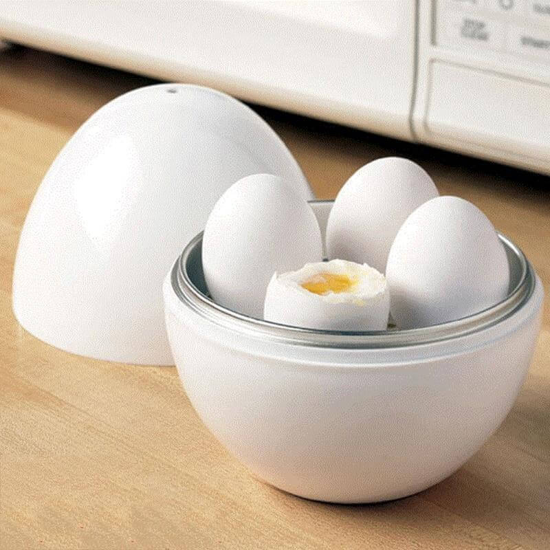 Easy Quick Microwave Egg Steamer Boiler - Image 1
