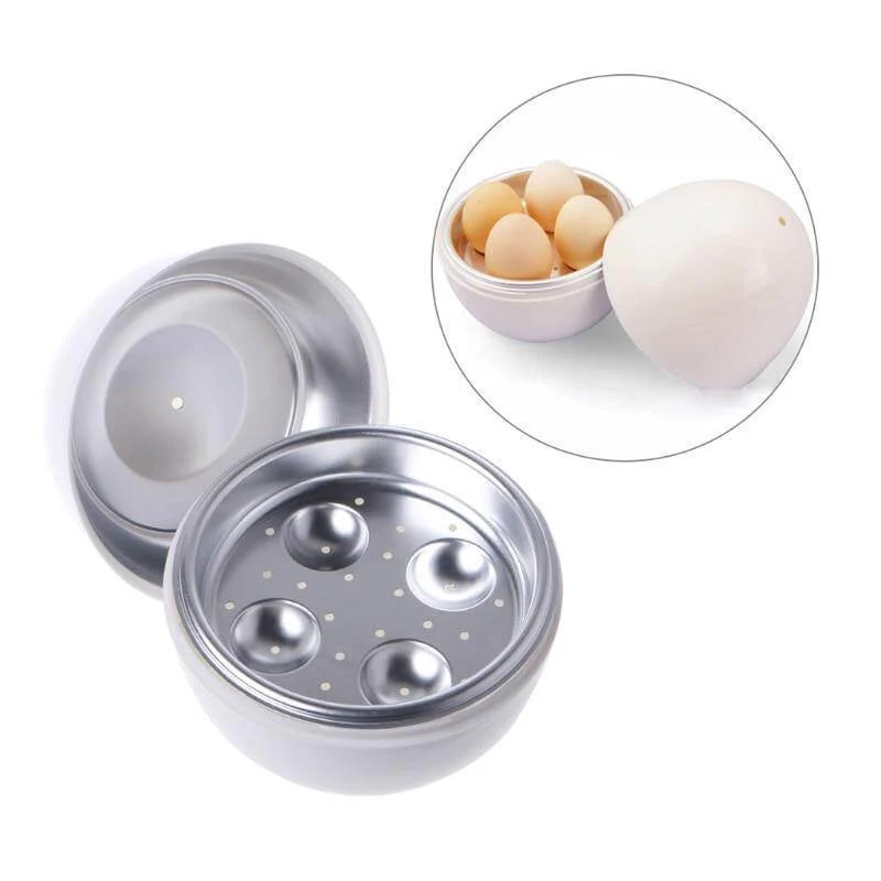 Easy Quick Microwave Egg Steamer Boiler - Image 2